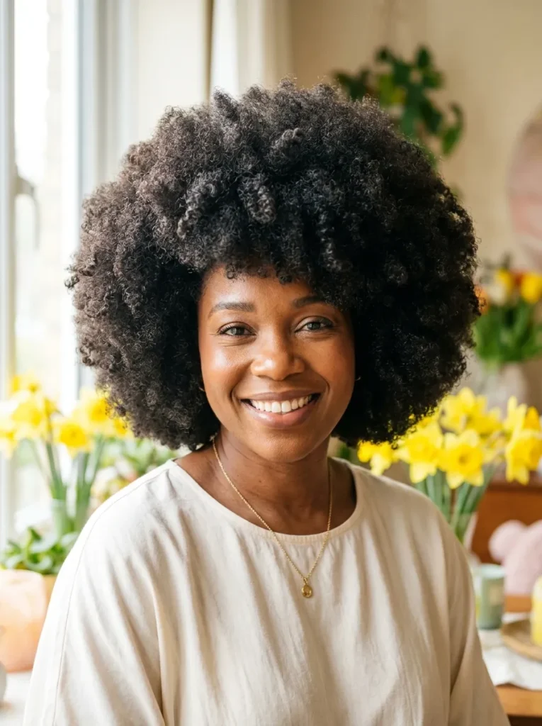 Voluminous Natural Afro