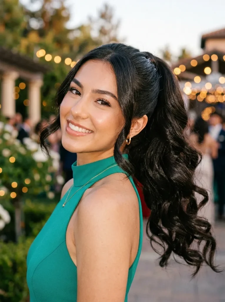 Voluminous Side Ponytail