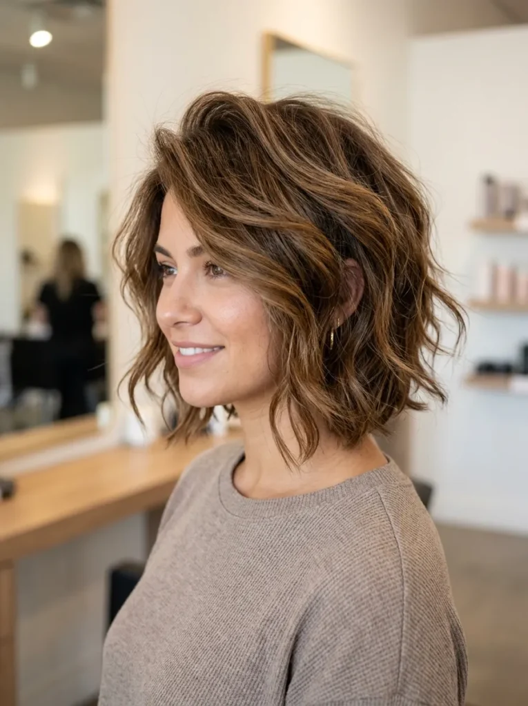 Voluminous Wolf Bob Cut