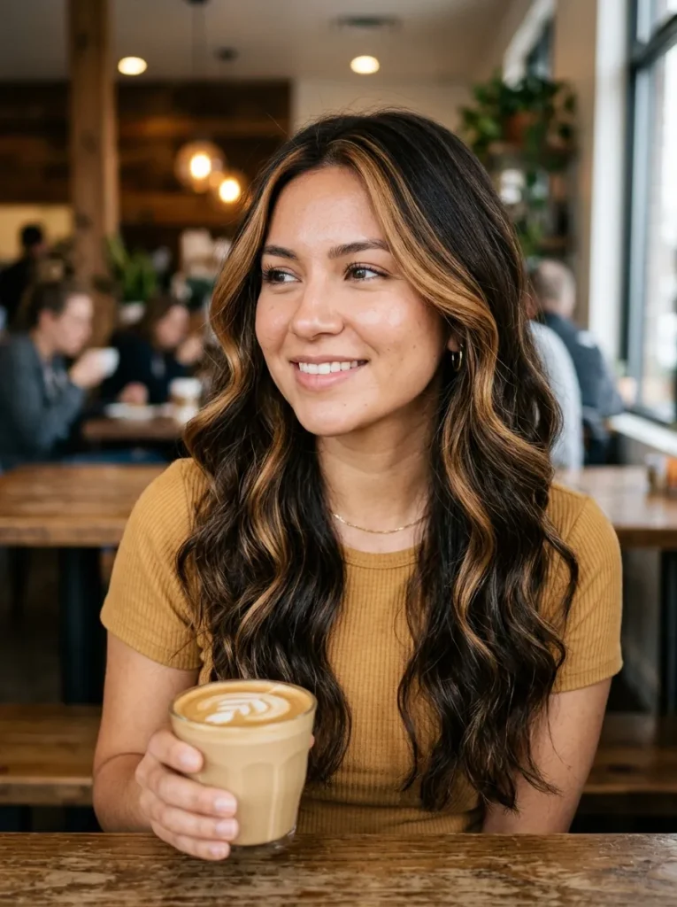 Warm Carmel Money Piece