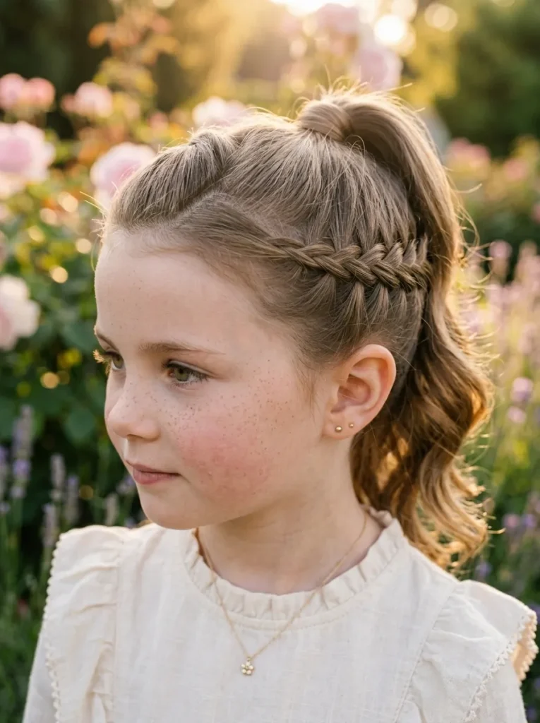 Waterfall Ponytail Braids
