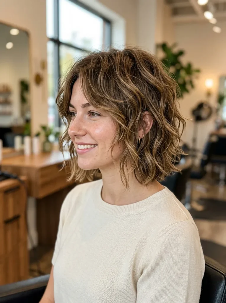 Wavy Bob Wolf Cut