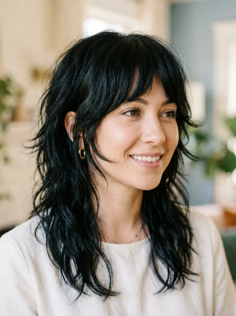 Wispy Face Framing Wolf