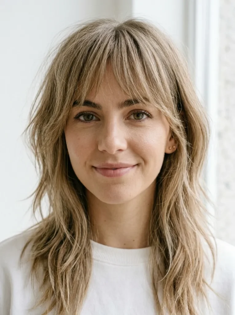 Wispy Fringe Wolf Cut