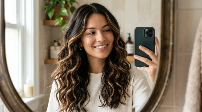 carmel highlights for dark hair