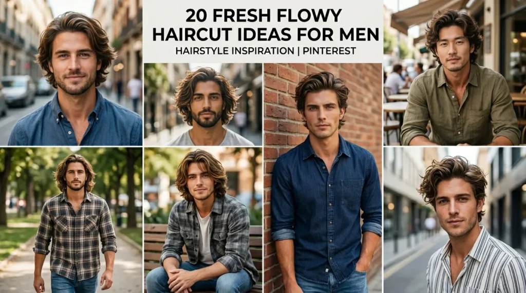 flowy haircut ideas for men