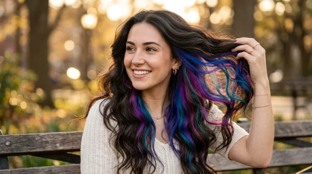 peekaboo hair color ideas