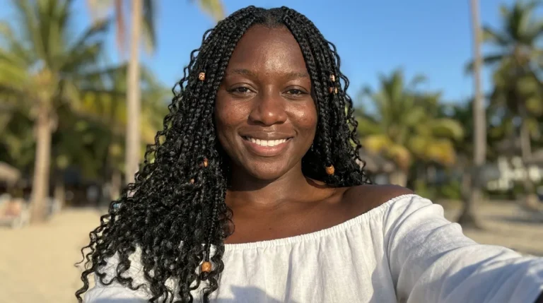 20 Best Bohemian Goddess Knotless Braids Looks