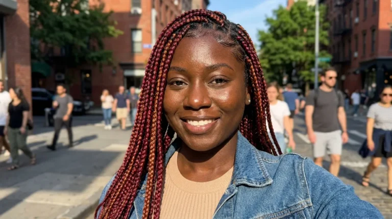 20 Colored Box Braids on Dark Skin Tones That Slay Hard