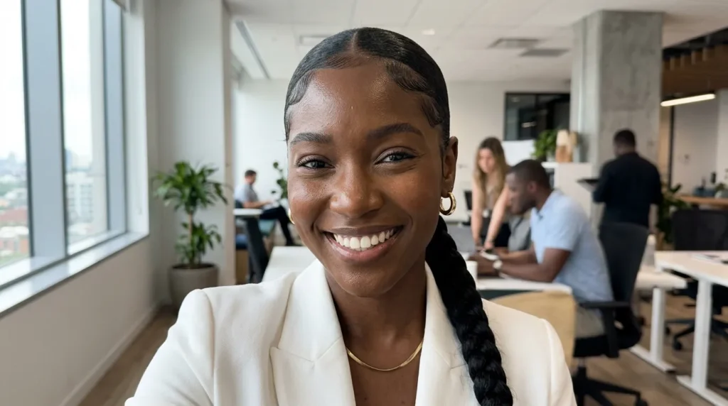20 Sleek Low Braided Ponytail Black Women Rock