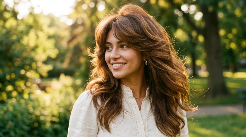 70s layered long shag hair ideas