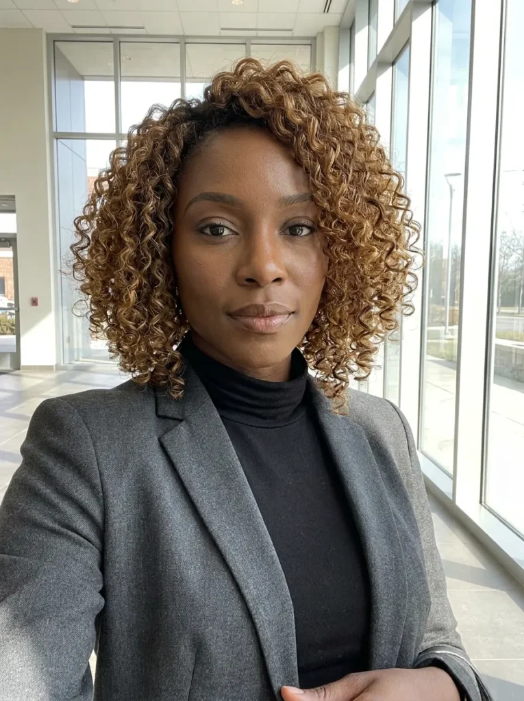 A-Line Curly Bob