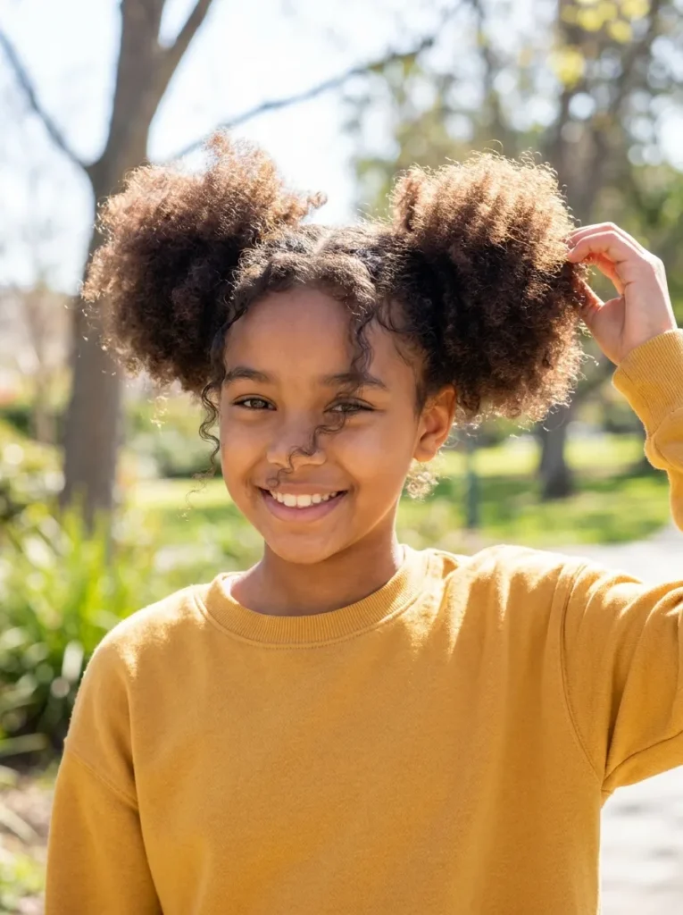 Afro Puff Pigtails