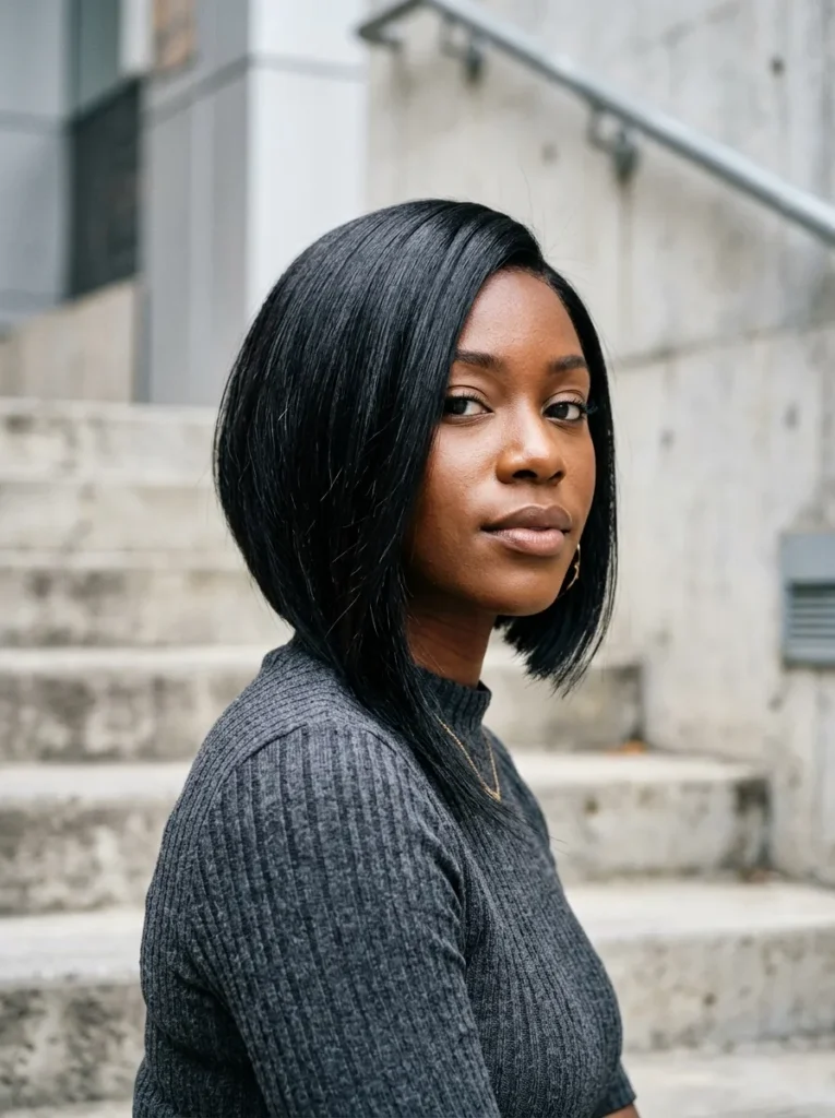 Asymmetrical Bob Cut