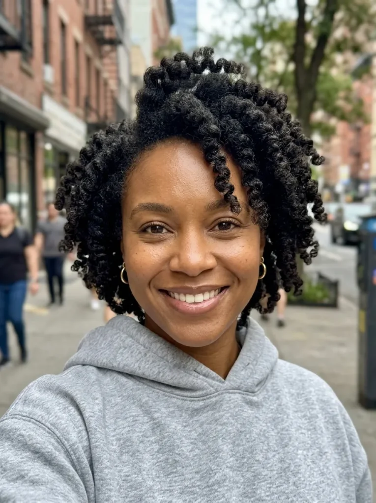 Bantu Knot Twist Out