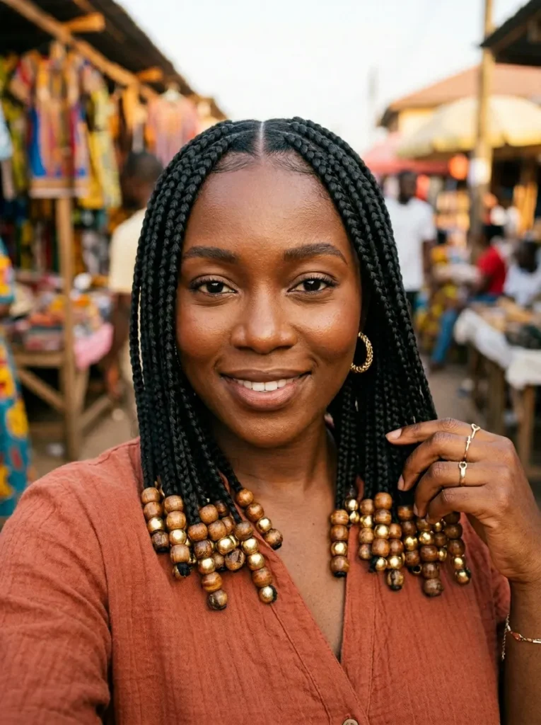 Beaded Box Braids