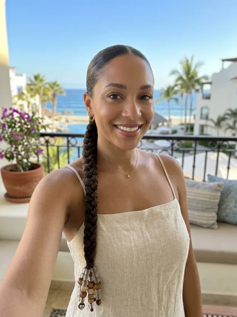 Beaded End Plait