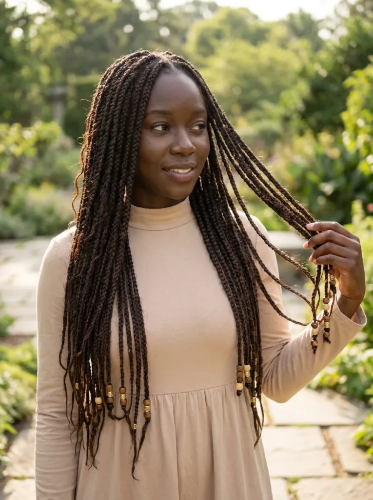 Beaded Long Braids