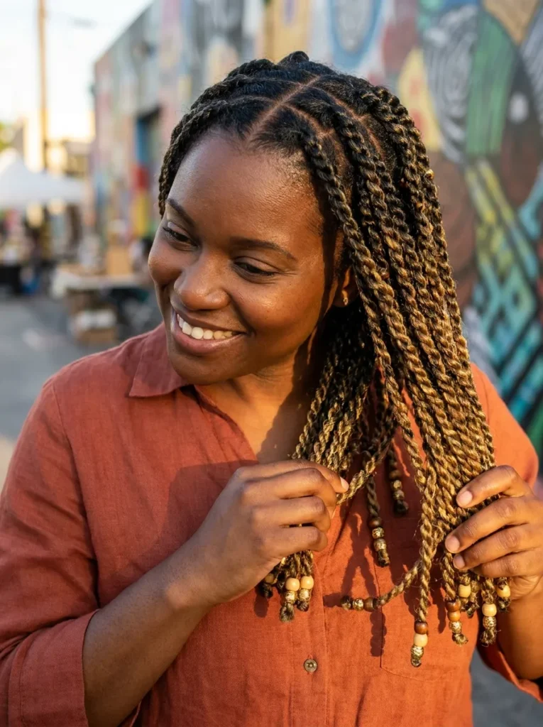 Beaded Twist Braids