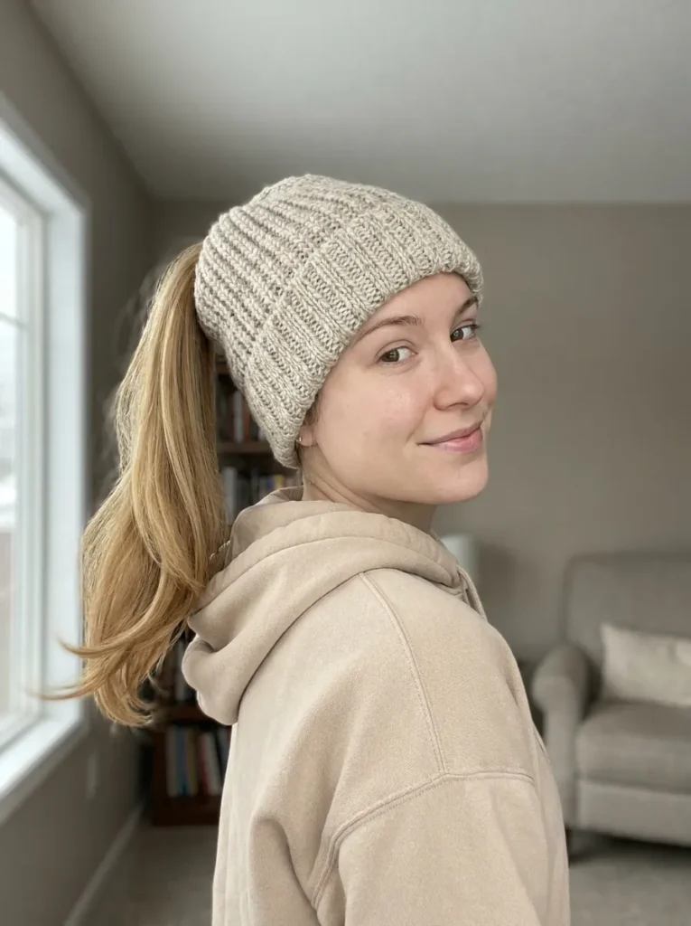 Beanie Ponytail