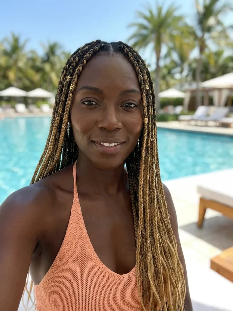 Blonde Highlighted Braids