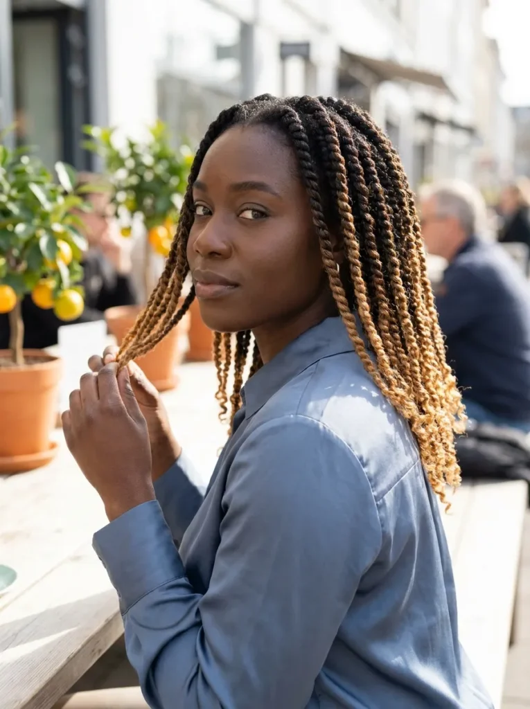 Blonde Tip Twists