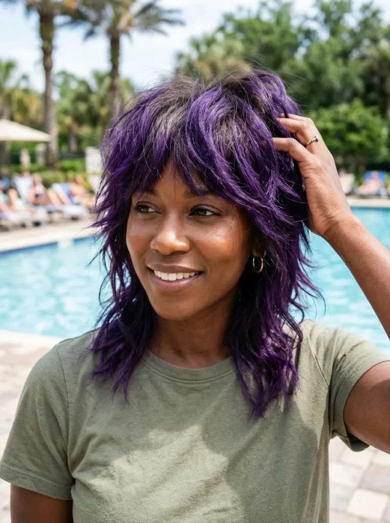 Bold Purple Shag