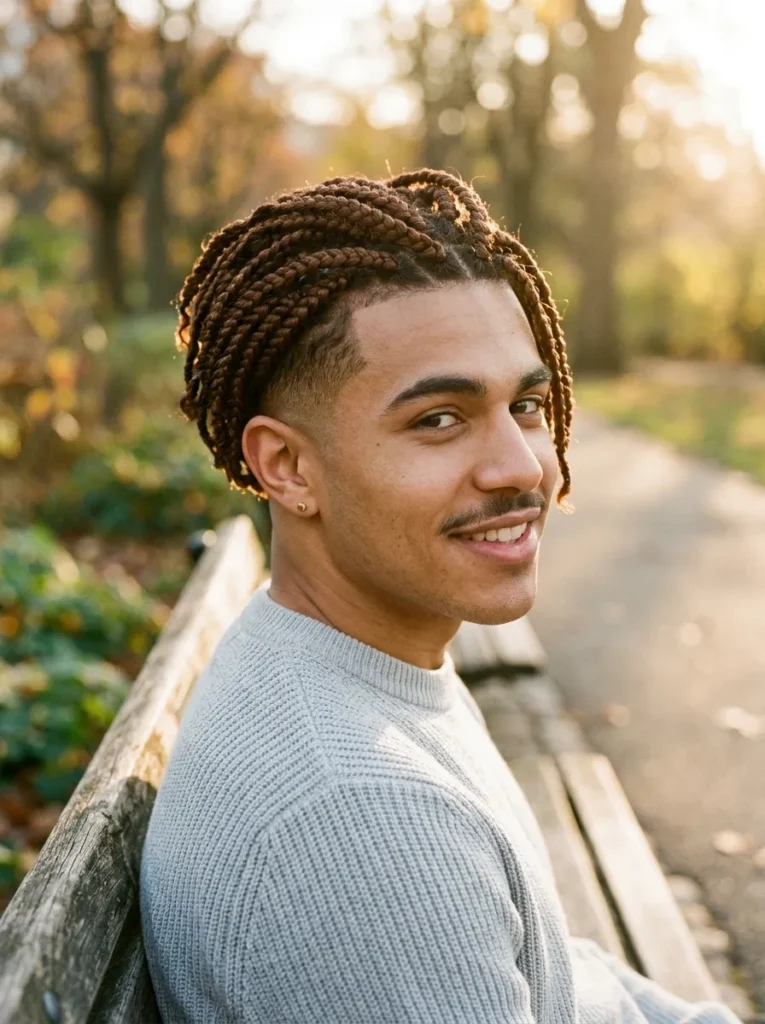 Box Braids Fade