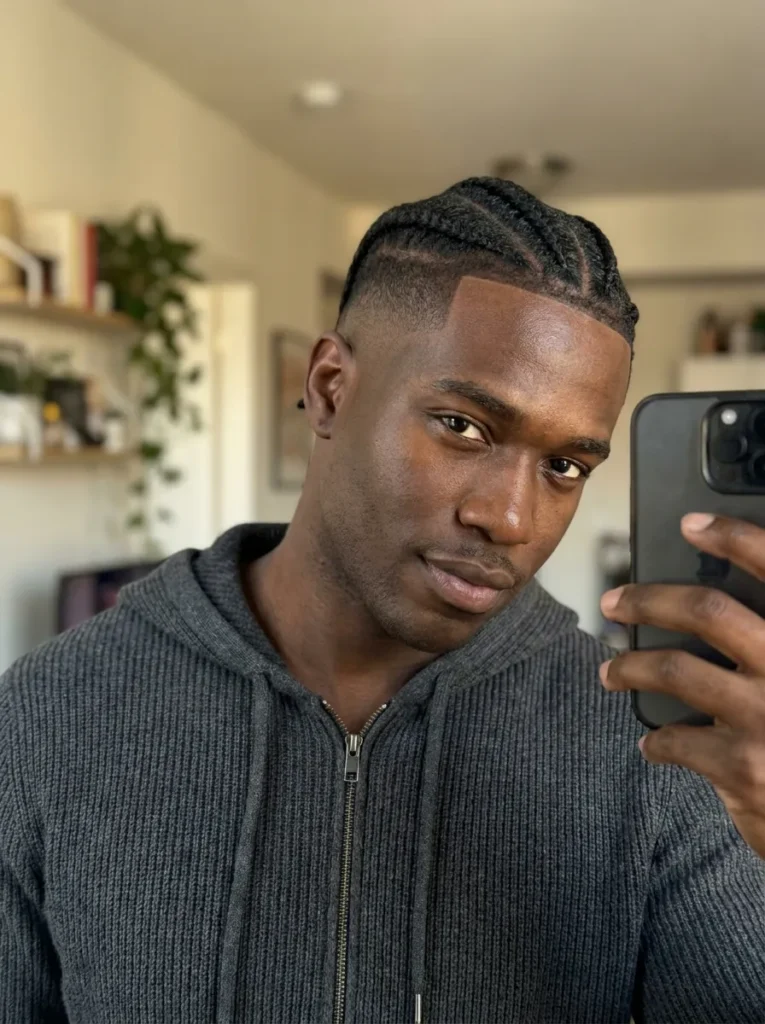 Box Braids Fade