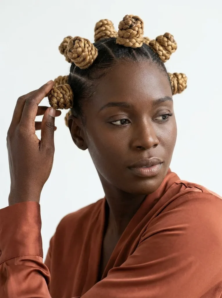 Braided Bantu Knots