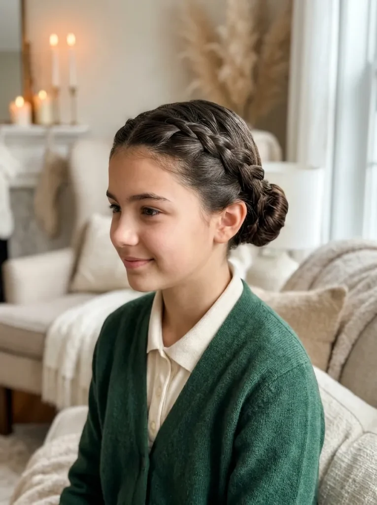 Braided Crown Bun