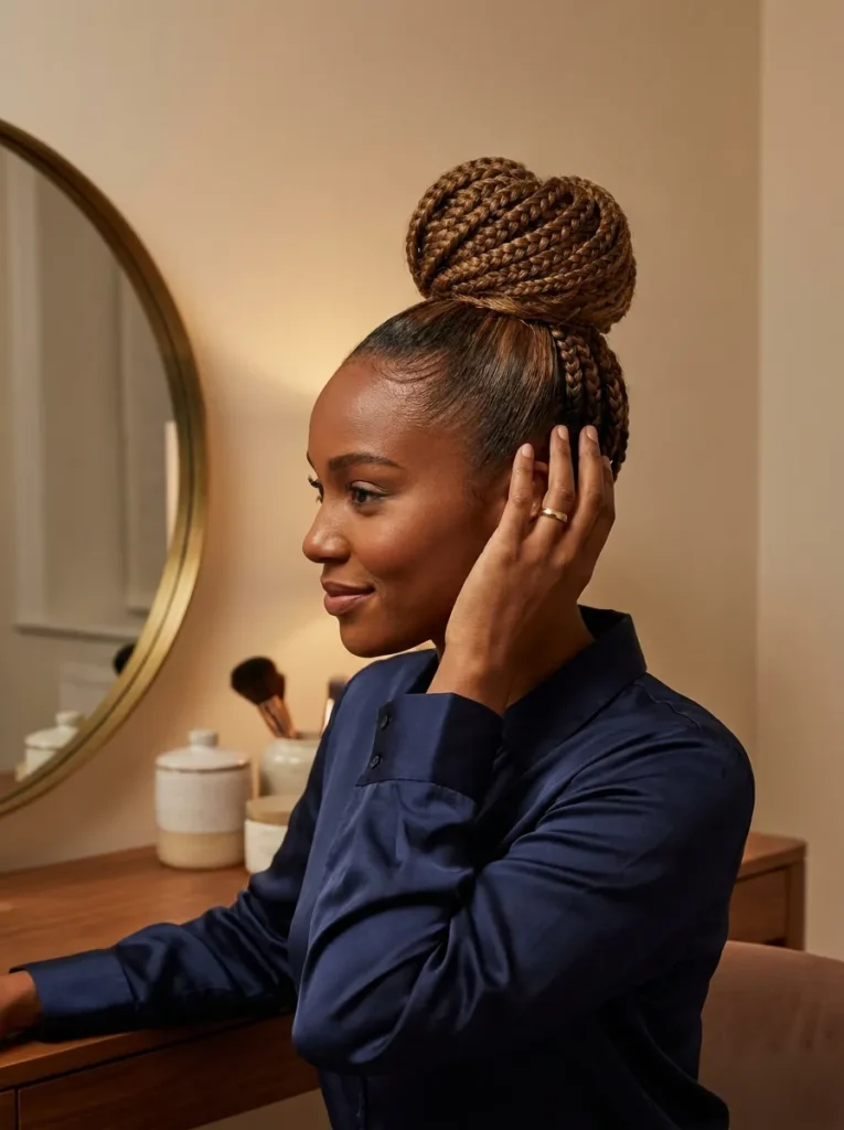 Braided High Bun