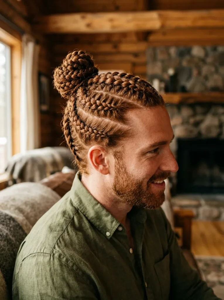 Braided Man Bun