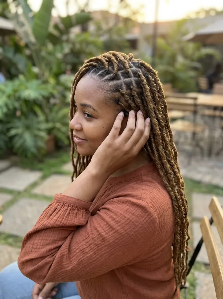 Braided Side Locs