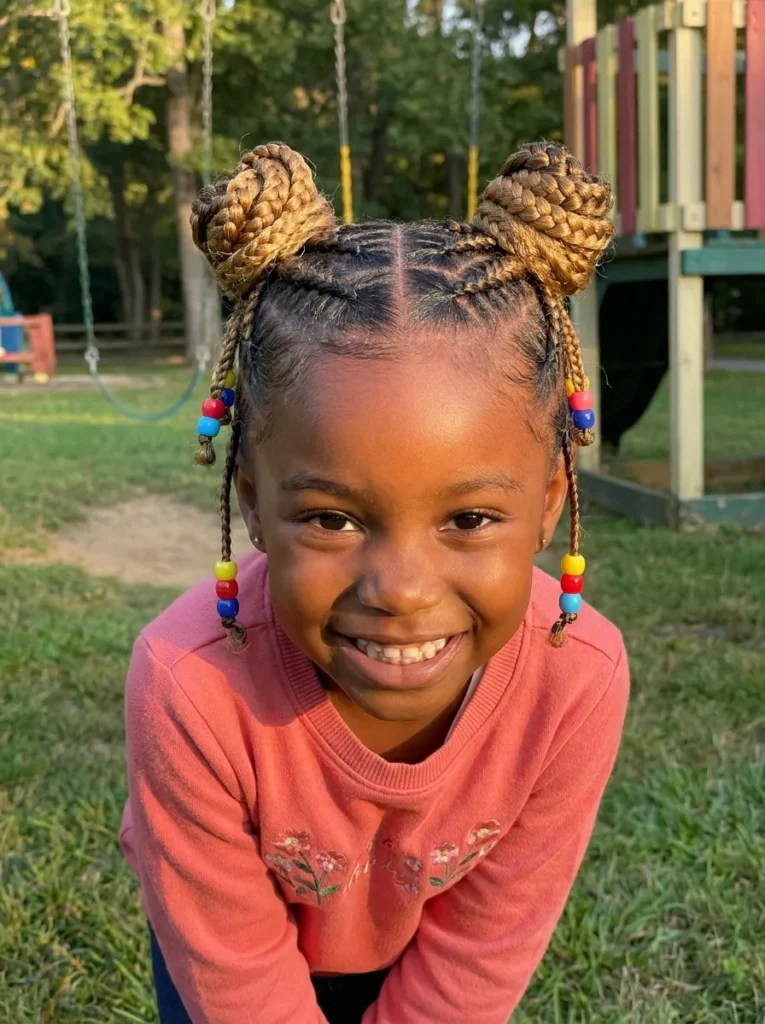 Braided Space Buns