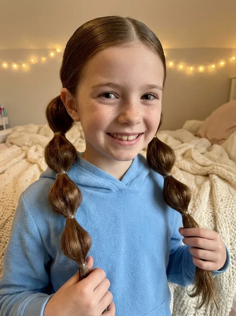 Bubble Braid Pigtails