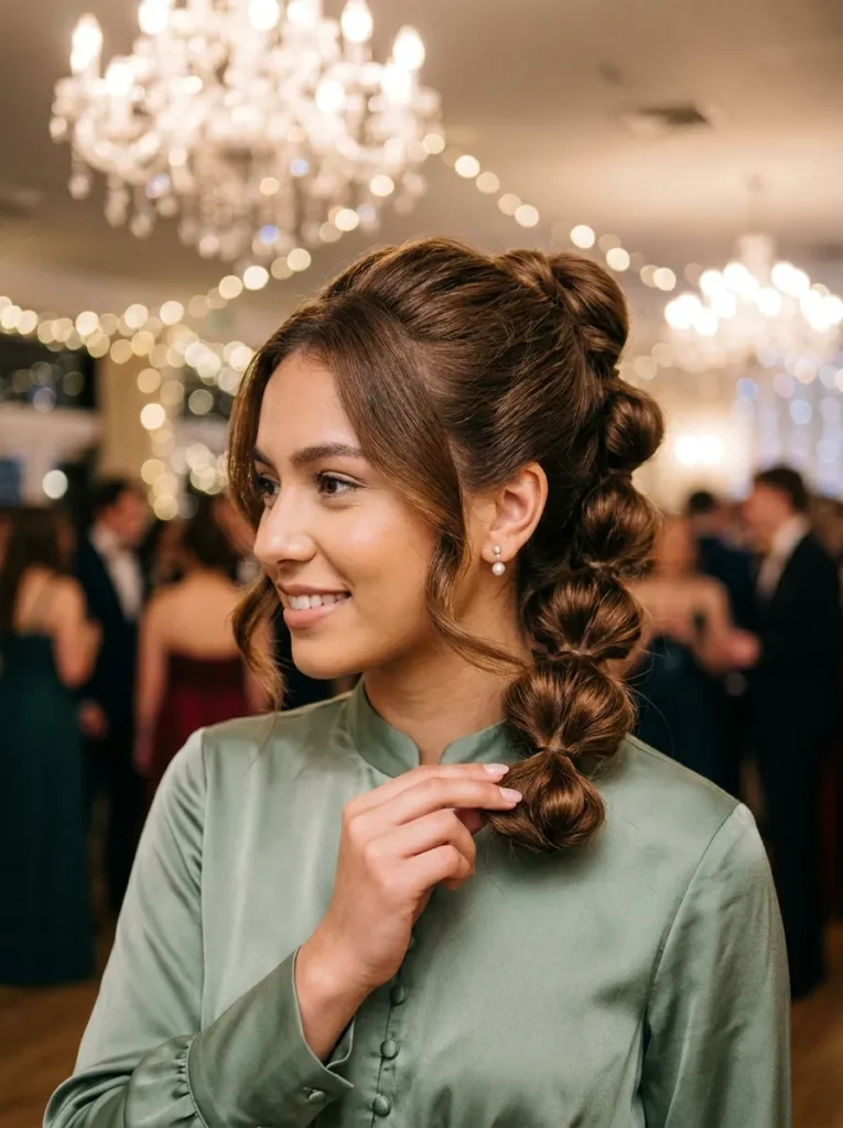 Bubble Braid Updo