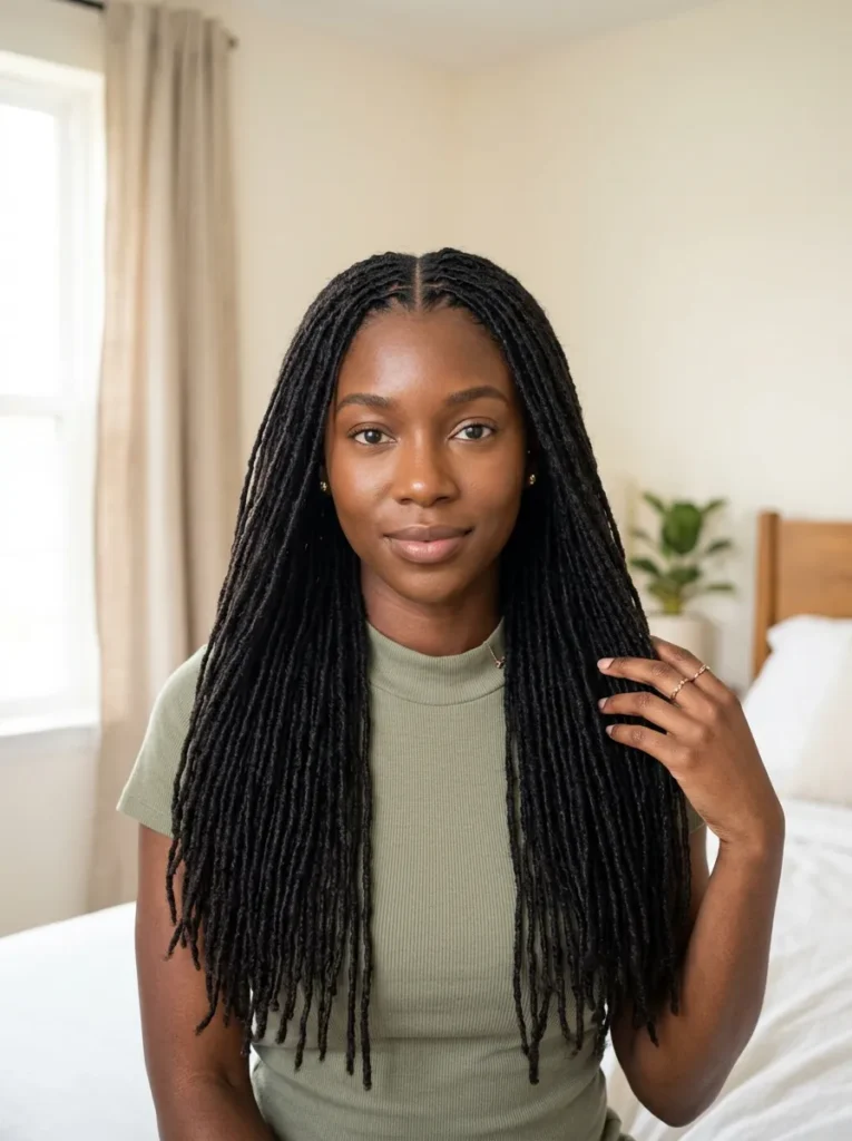 Center-Part Sisterlocks