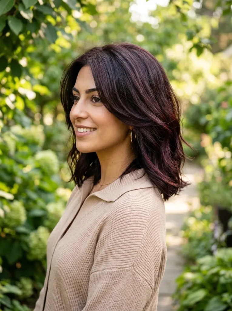 Cherry Mocha Textured Lob