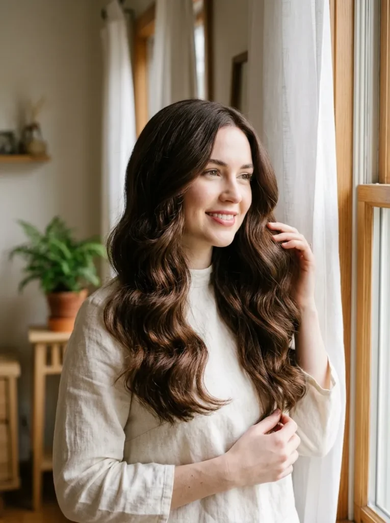 Chestnut Glossy Waves