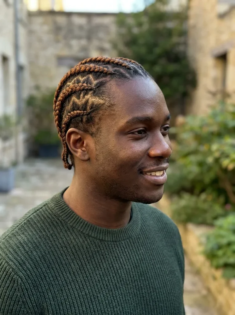 Chestnut Zigzag Braids