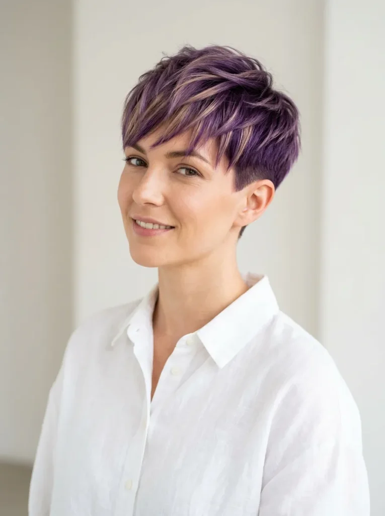Chic Purple Pixie