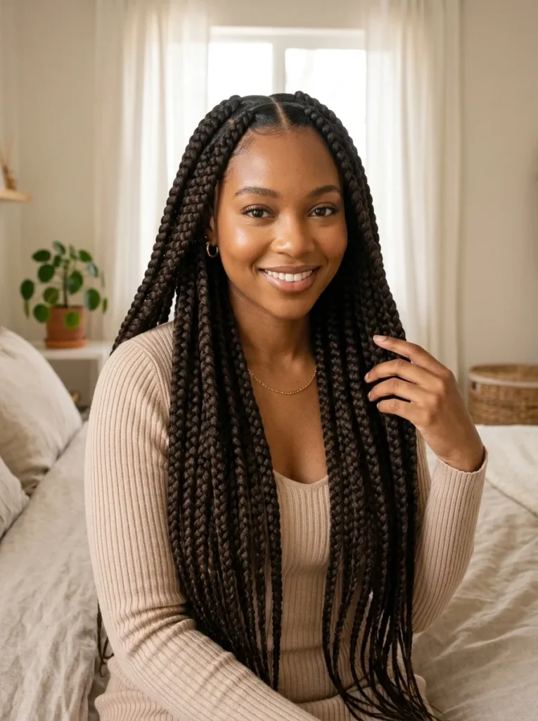 Classic Waist-Length Jumbo Braids