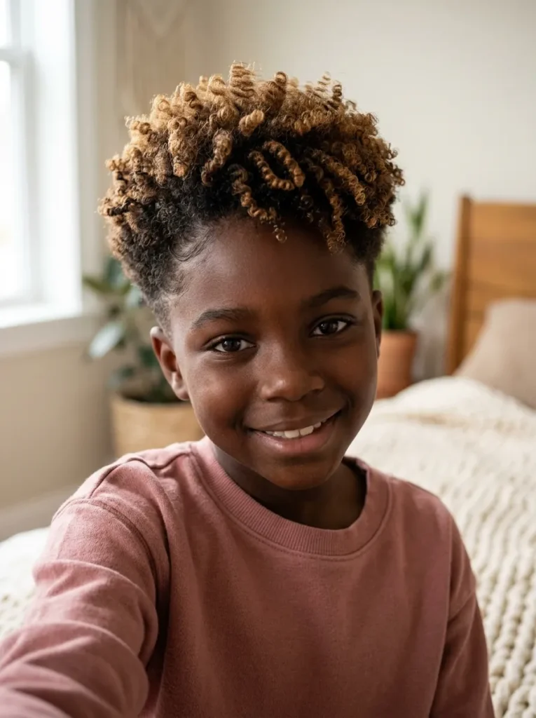 Coily Tapered Afro