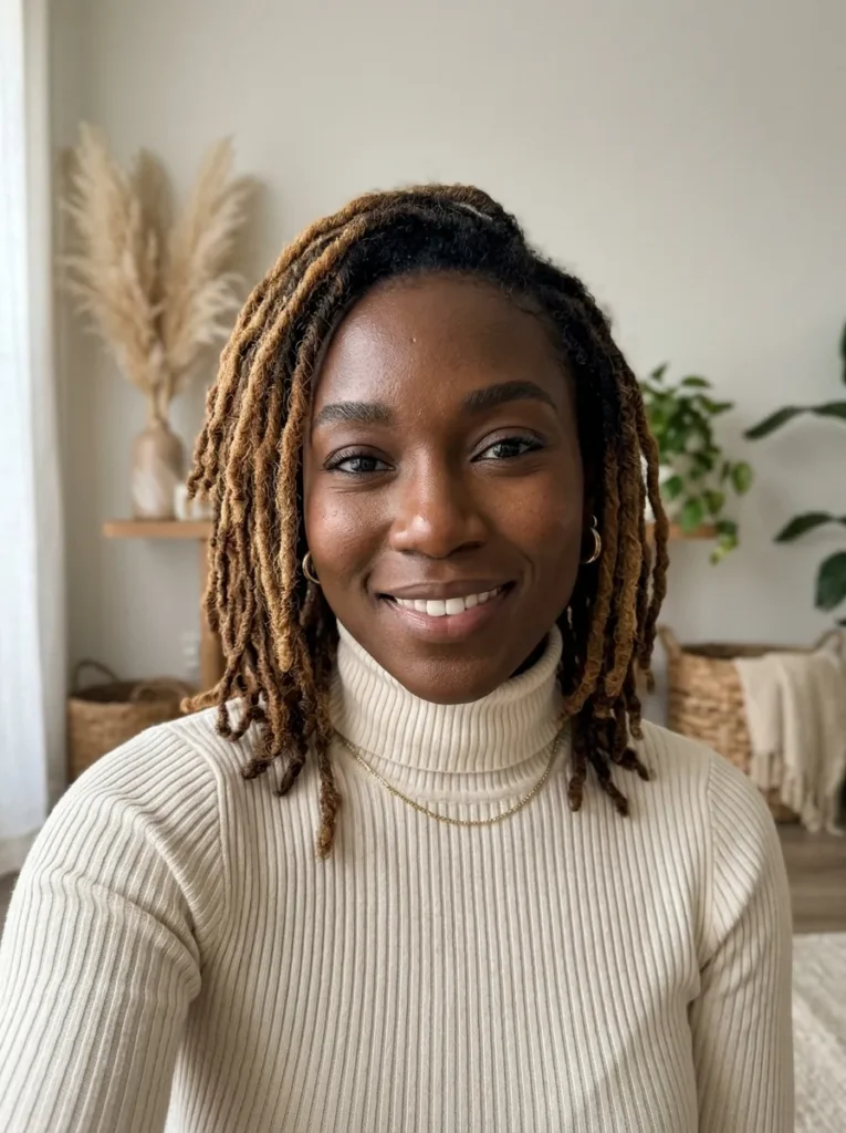 Colored Dyed Locs on Black Women