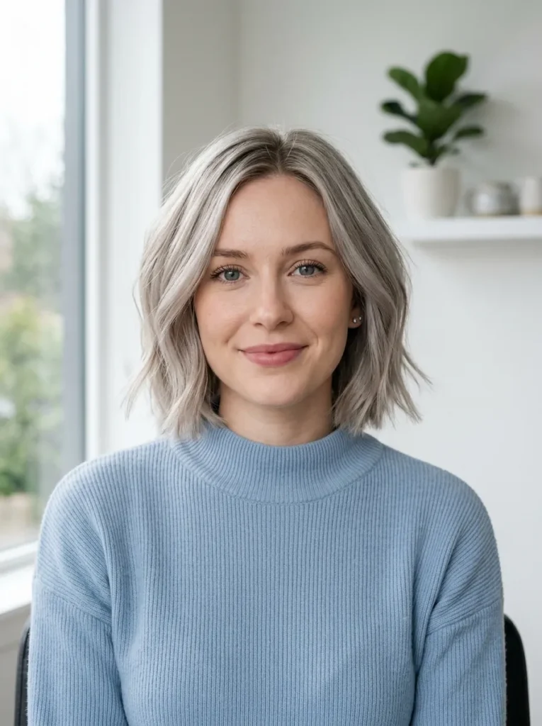 Cool Ash Blonde Bob