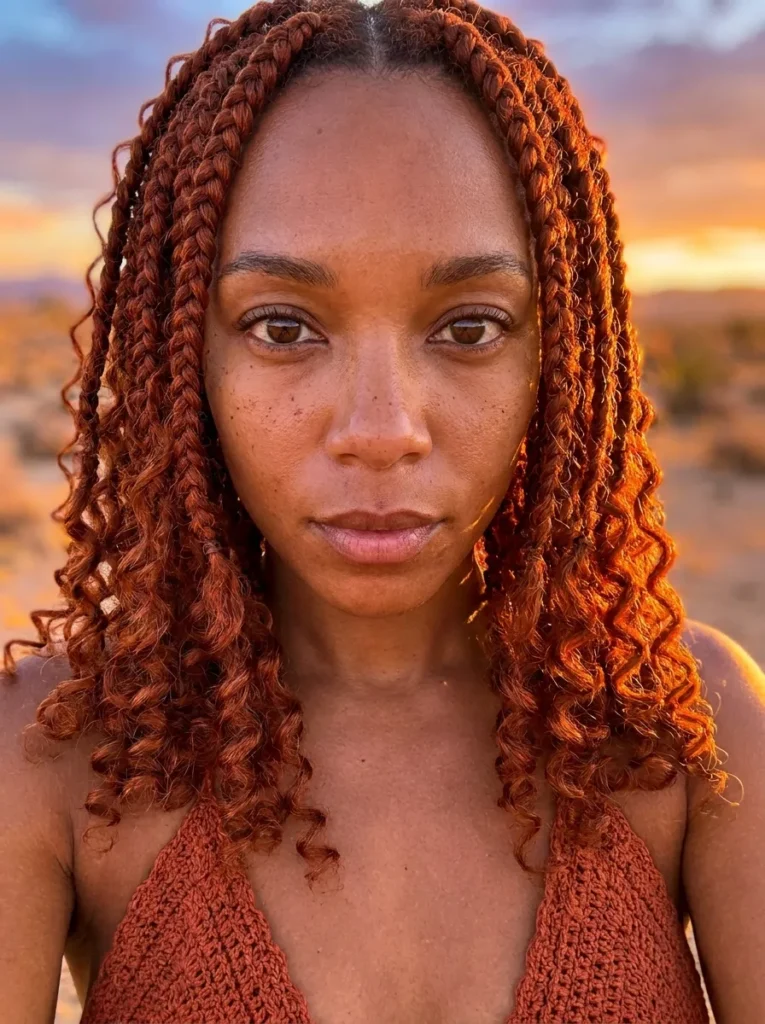 Copper Red Boho Braids