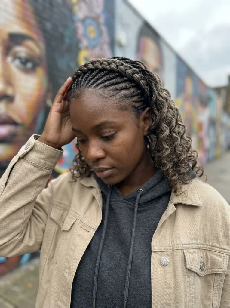 Cornrow Crown Layers