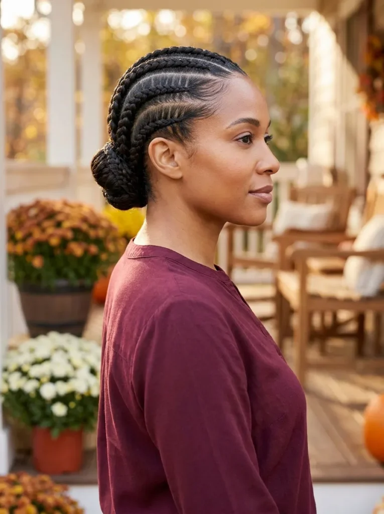 Cornrow Updo