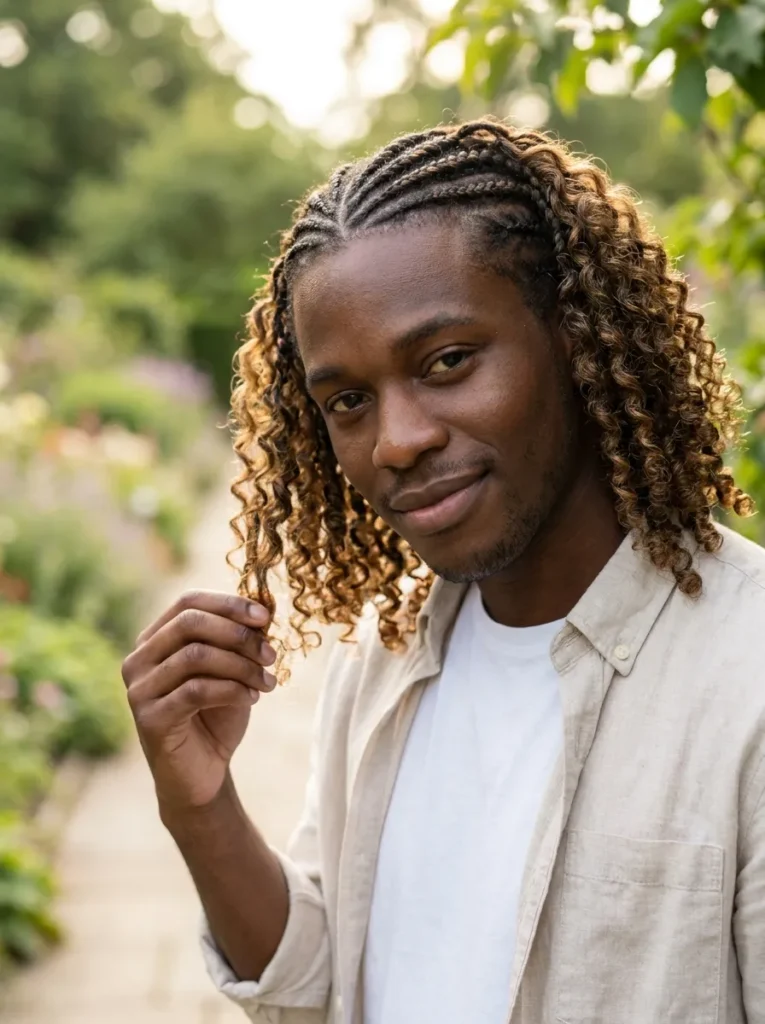 Cornrows With Curls